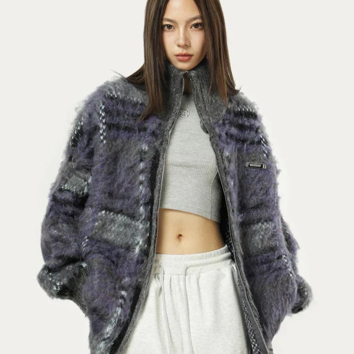 Lunara Women’s Textured Fleece Jacket | Casual Streetwear Layer