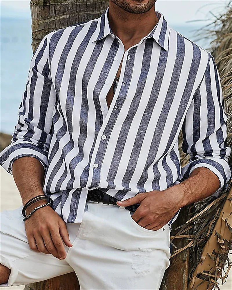 Caelum | Striped Casual Men’s Shirt