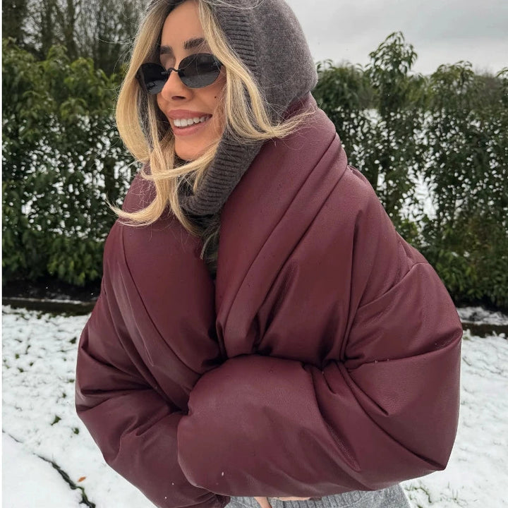 Marcelline Wrap Puff Jacket | Women’s Modern Street Style