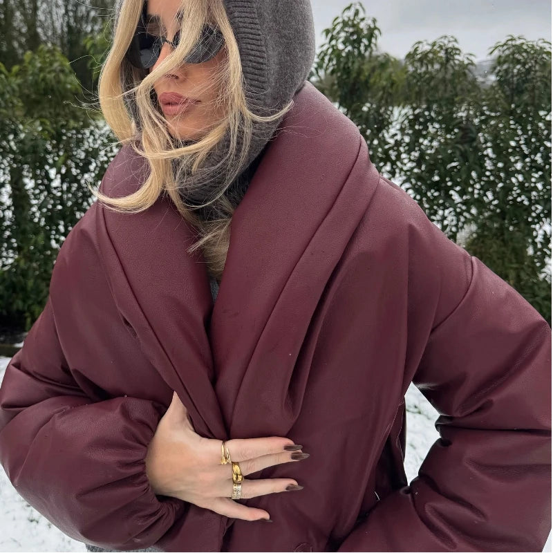 Marcelline Wrap Puff Jacket | Women’s Modern Street Style