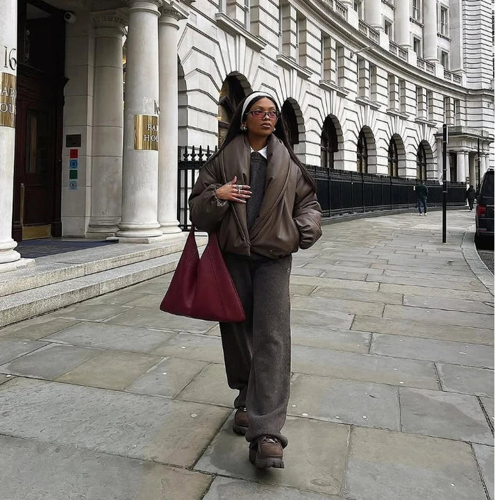 Marcelline Wrap Puff Jacket | Women’s Modern Street Style