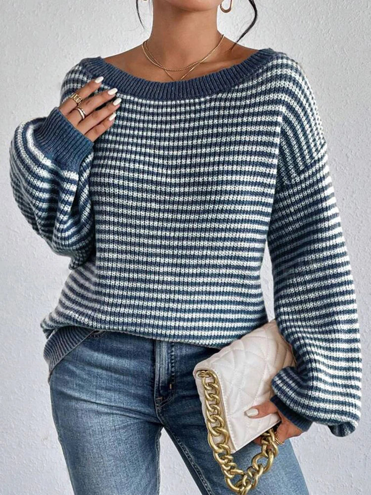 Aveline Women’s Off-Shoulder Knit Jumper | Casual Chic Style