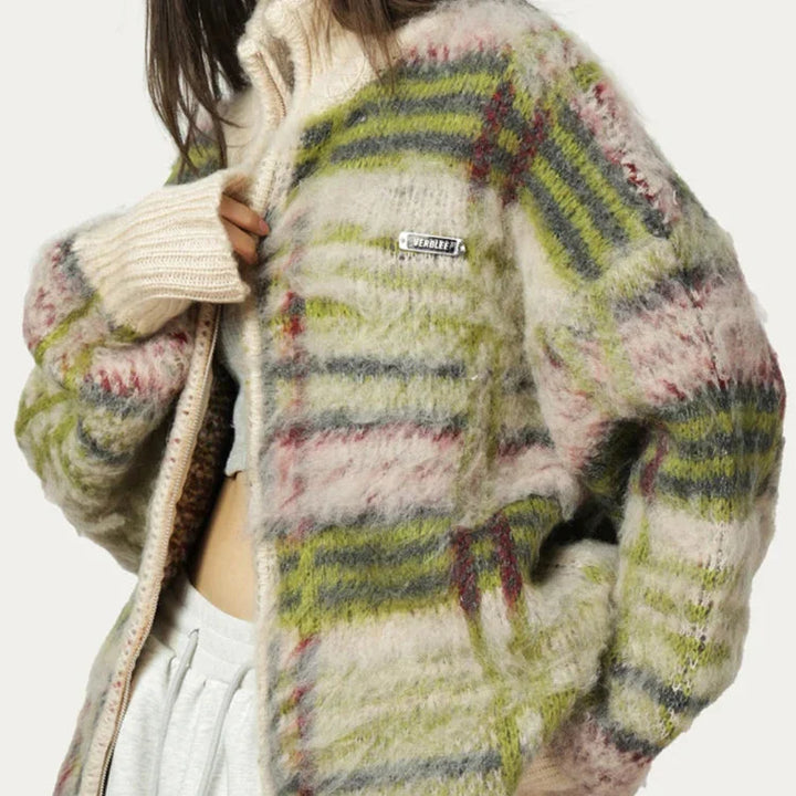 Lunara Women’s Textured Fleece Jacket | Casual Streetwear Layer