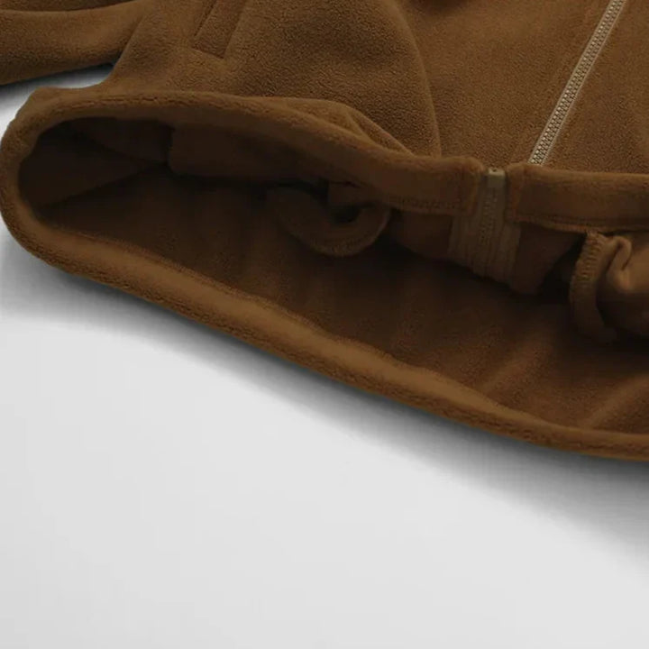 Serelinne  Zip-Up Fleece Jacket | Casual Athleisure Layer