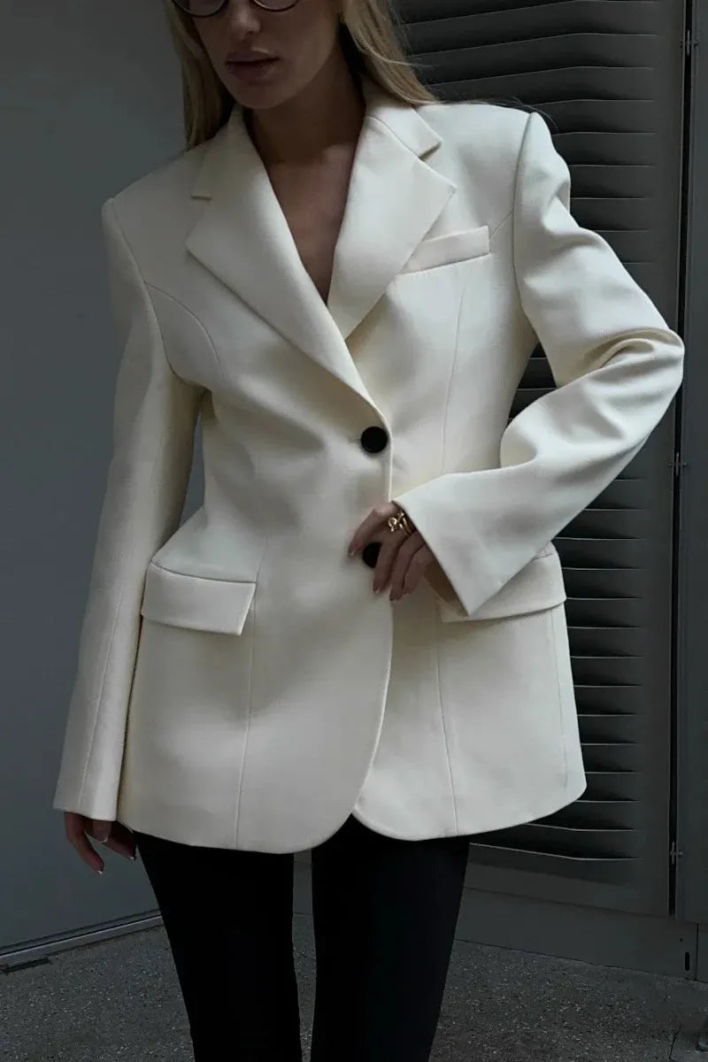 Sculpted Waist Blazer | Elegant Contoured Fit
