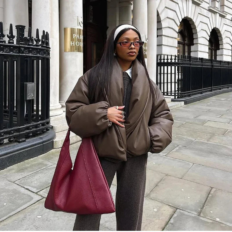 Marcelline Wrap Puff Jacket | Women’s Modern Street Style