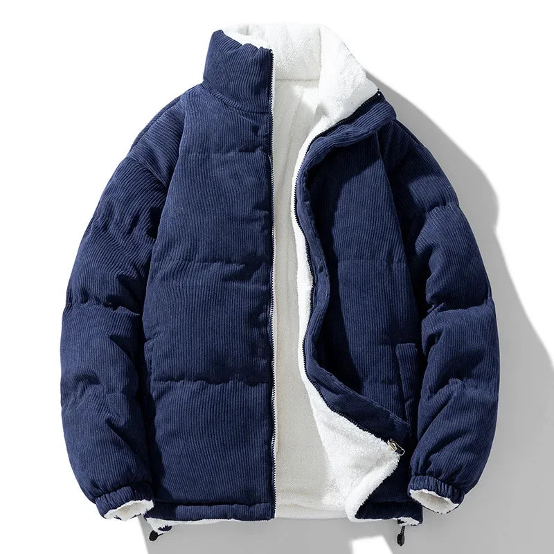 Corduroy Puffer Jacket | Men’s Casual Cold-Weather Layer
