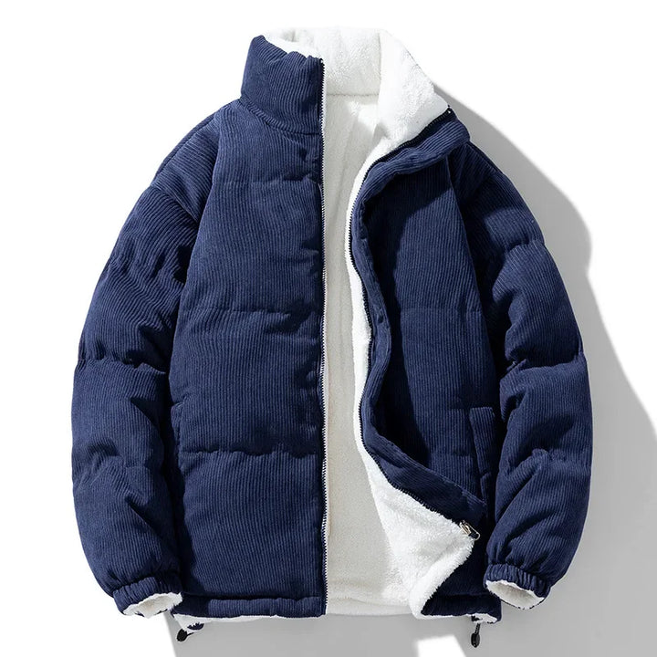 Corduroy Puffer Jacket | Men’s Casual Cold-Weather Layer