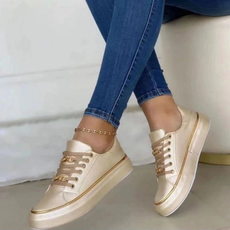 Women's Casual Chain Detail Sneakers