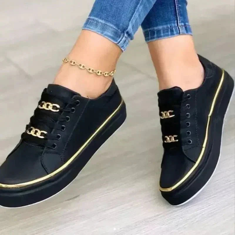 Women's Casual Chain Detail Sneakers