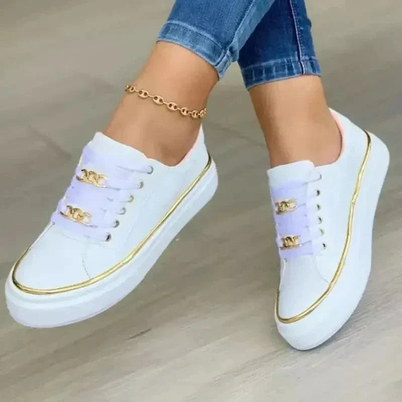 Women's Casual Chain Detail Sneakers
