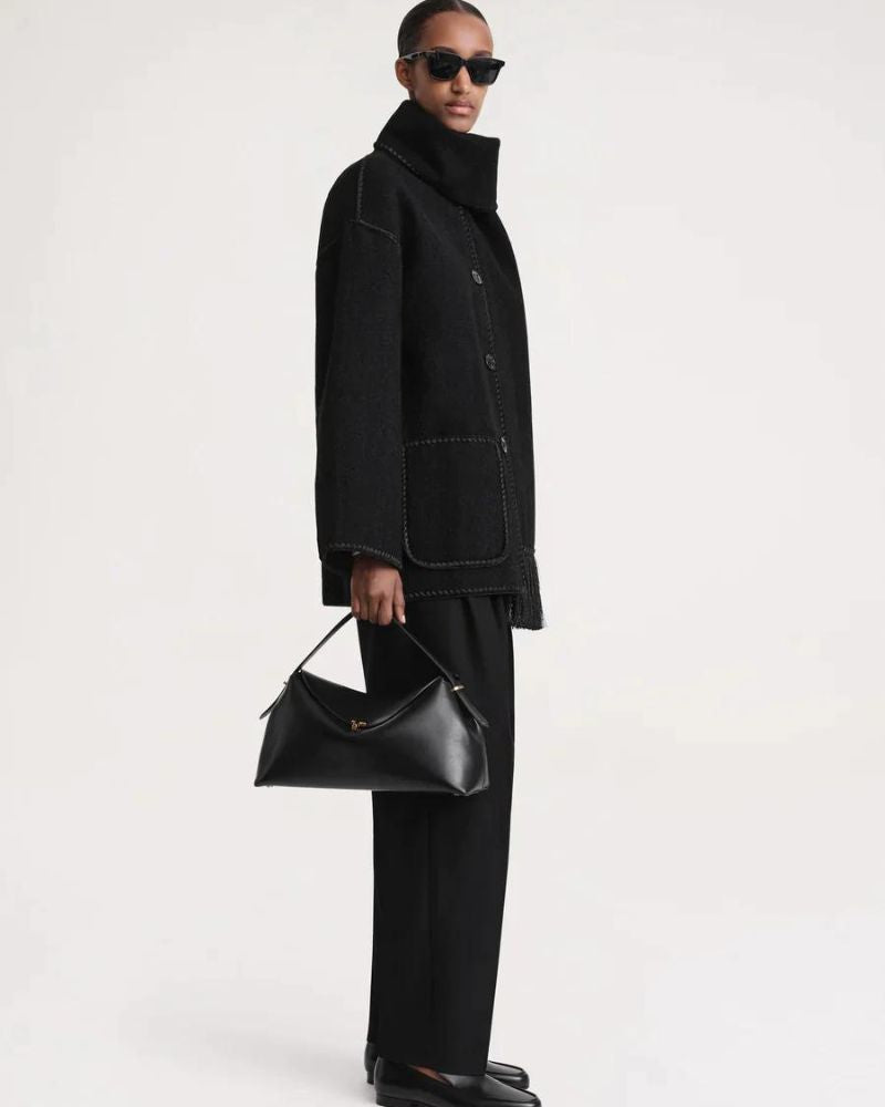Contrast Trim Coat | Modern Statement Outerwear