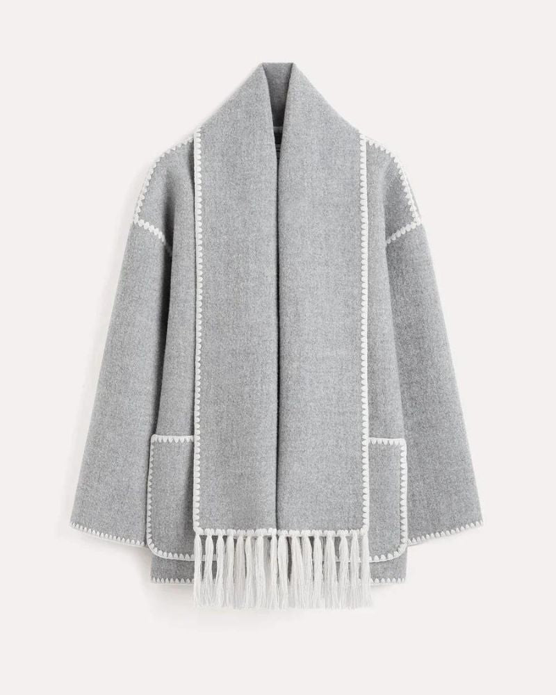 Contrast Trim Coat | Modern Statement Outerwear
