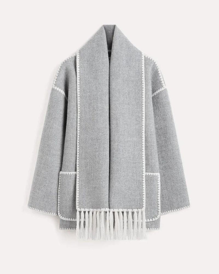 Contrast Trim Coat | Modern Statement Outerwear