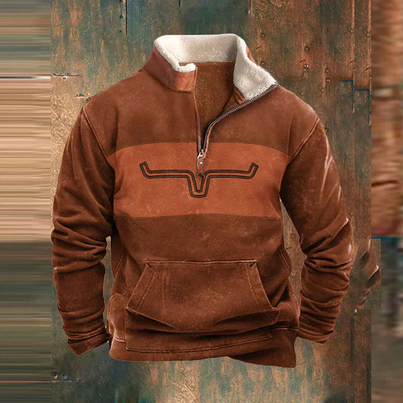 Mason | Western Sherpa Quarter-Zip Pullover