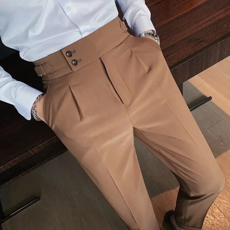 Lorian Tailored Pleated Trousers | Men’s Modern Formal Wear