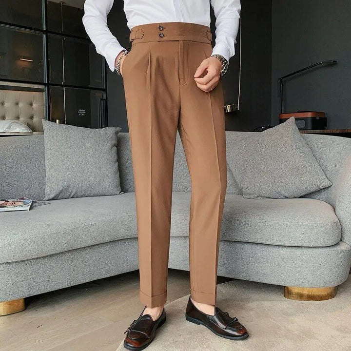 Lorian Tailored Pleated Trousers | Men’s Modern Formal Wear