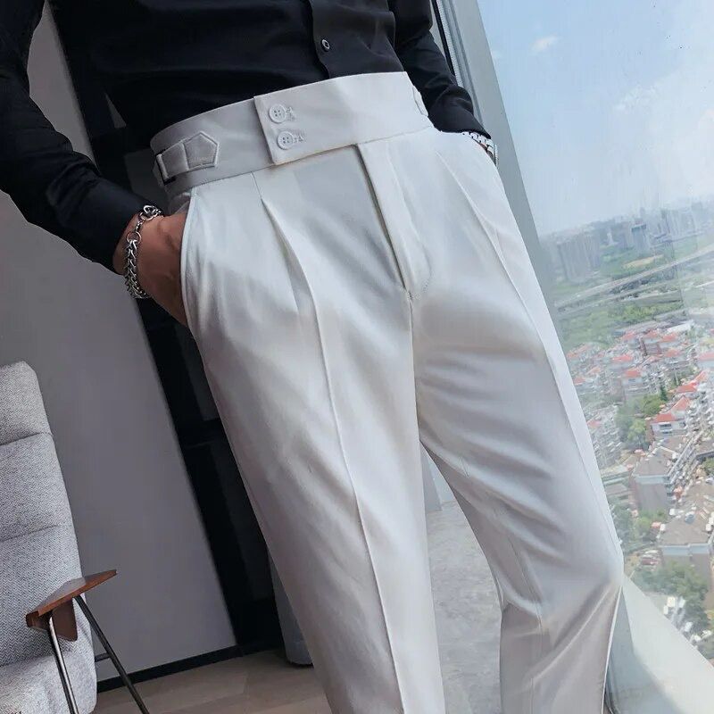 Lorian Tailored Pleated Trousers | Men’s Modern Formal Wear