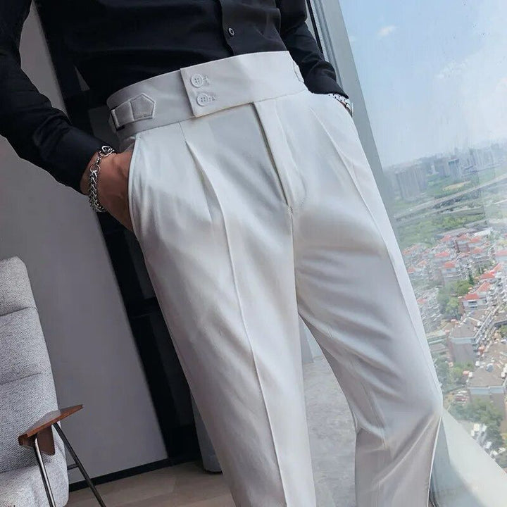 Lorian Tailored Pleated Trousers | Men’s Modern Formal Wear