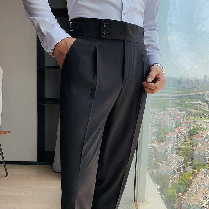 Lorian Tailored Pleated Trousers | Men’s Modern Formal Wear