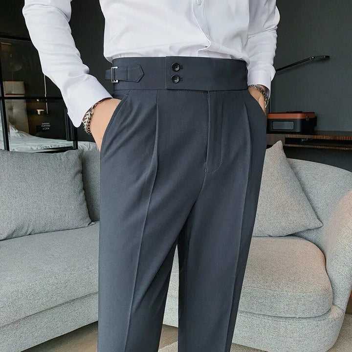 Lorian Tailored Pleated Trousers | Men’s Modern Formal Wear