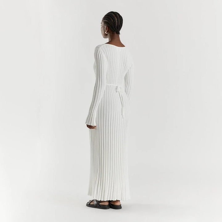 Marlise Ribbed Knit Dress | Modern Evening Silhouette