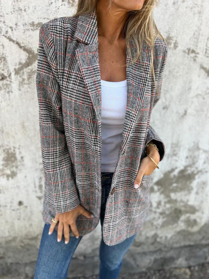 Checked Blazer | Modern Smart Layering