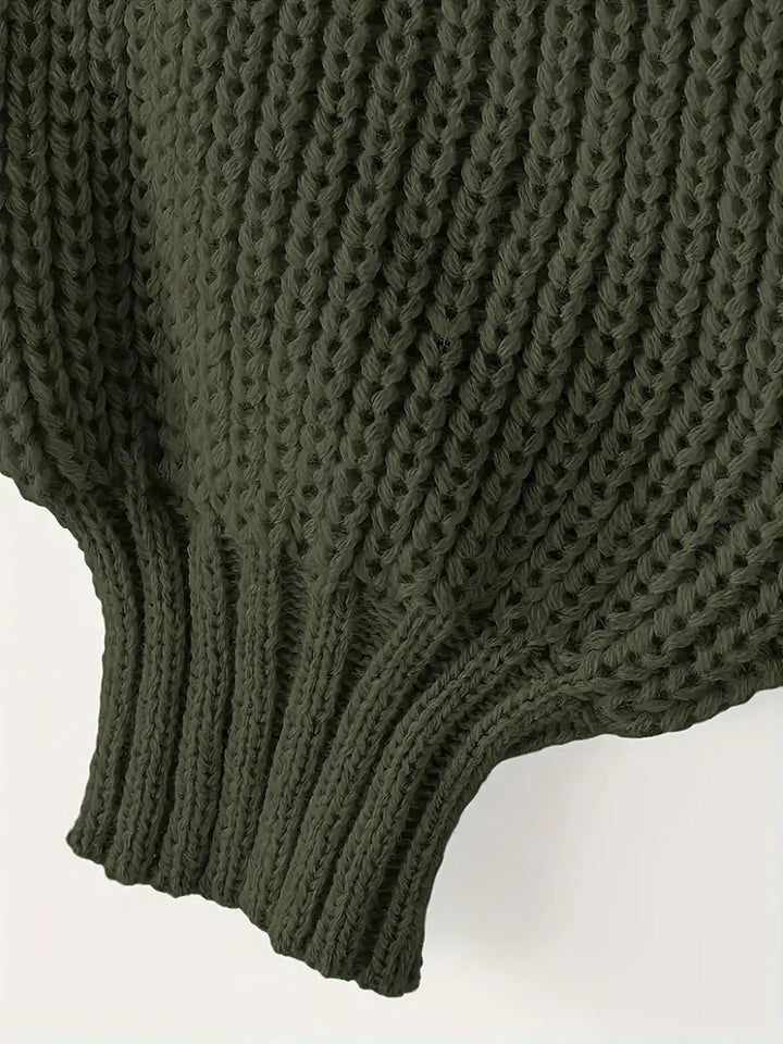 Elowen Cropped Knit Jumper | Modern Minimalist Style