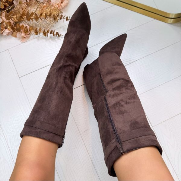 Solyn High-Slouch Suede Boots | Elegant Everyday Style