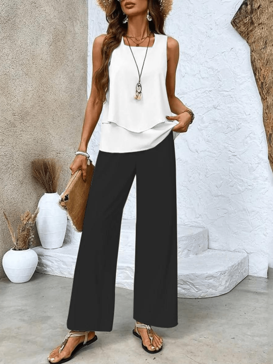 Alessia | Elegant Two - Piece Summer Set - LXNDON