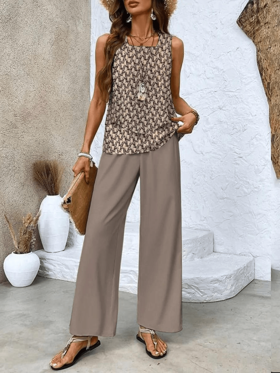 Alessia | Elegant Two - Piece Summer Set - LXNDON