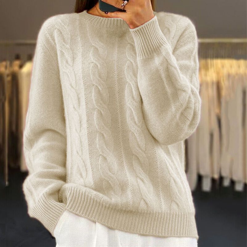 Alora | Classic Cable - Knit Sweater - LXNDON