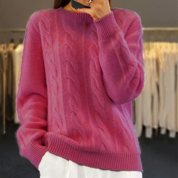 Alora | Classic Cable - Knit Sweater - LXNDON