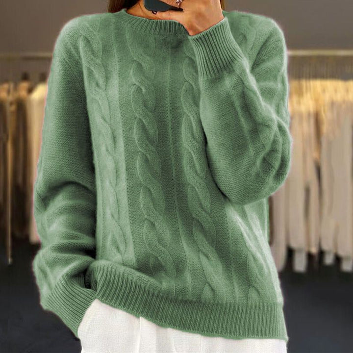 Alora | Classic Cable - Knit Sweater - LXNDON