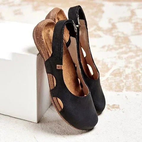 Alora | Cut - Out Comfort Slingback Sandals - LXNDON