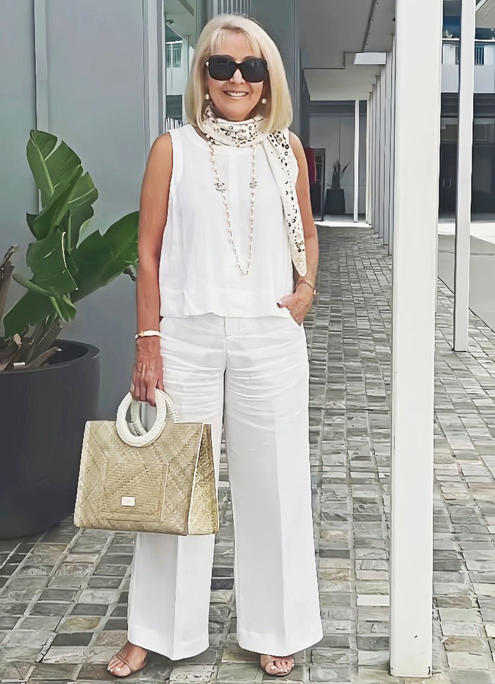 Annalise | Elegant Sleeveless Two - Piece Set - LXNDON