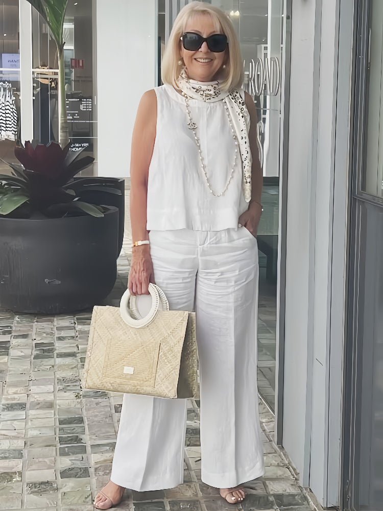 Annalise | Elegant Sleeveless Two - Piece Set - LXNDON