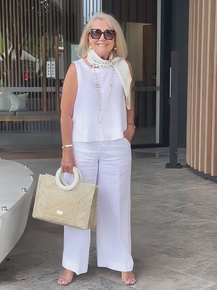 Annalise | Elegant Sleeveless Two - Piece Set - LXNDON