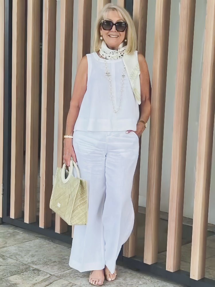 Annalise | Elegant Sleeveless Two - Piece Set - LXNDON