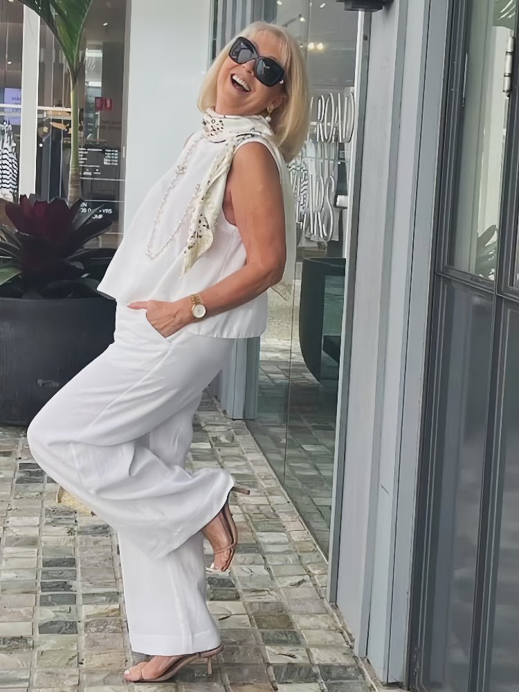 Annalise | Elegant Sleeveless Two - Piece Set - LXNDON