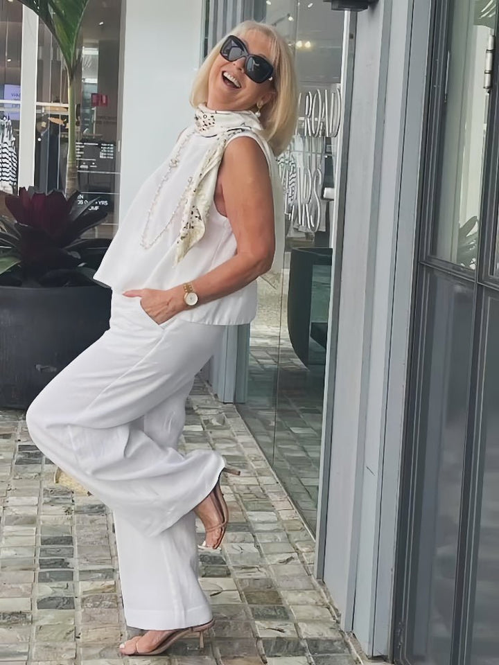 Annalise | Elegant Sleeveless Two - Piece Set - LXNDON