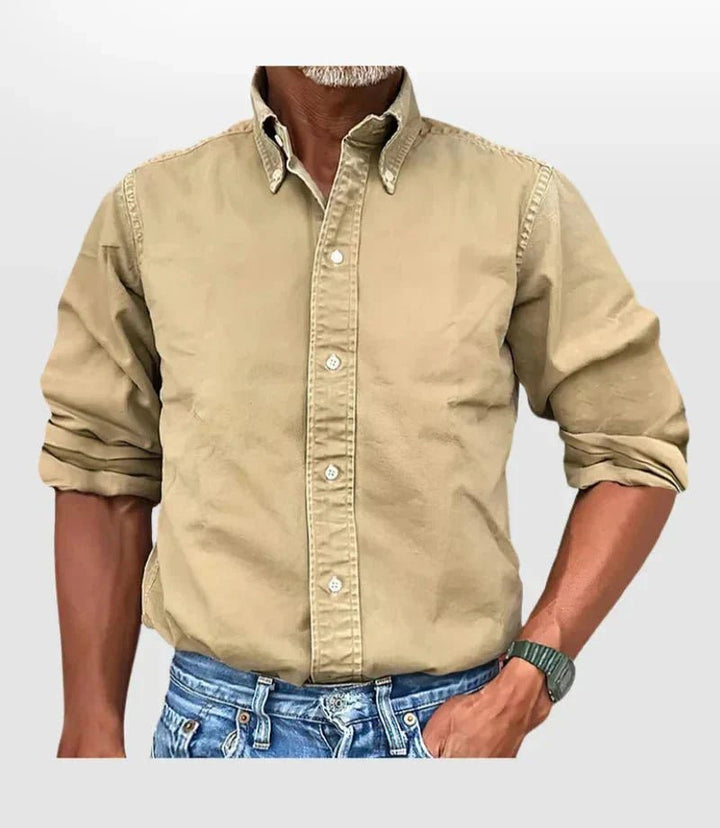 Anthony | Men's Dress Shirt - Classic Long - Sleeve for All - Day Comfort - LXNDON