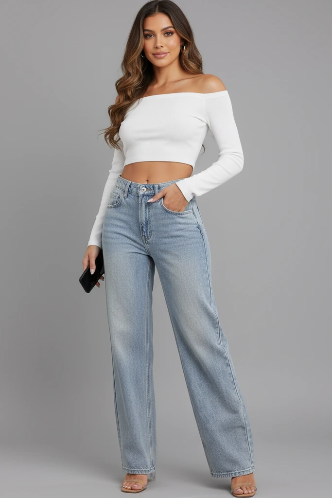 Zivah Wide-Leg Denim | Relaxed High-Waist Jeans