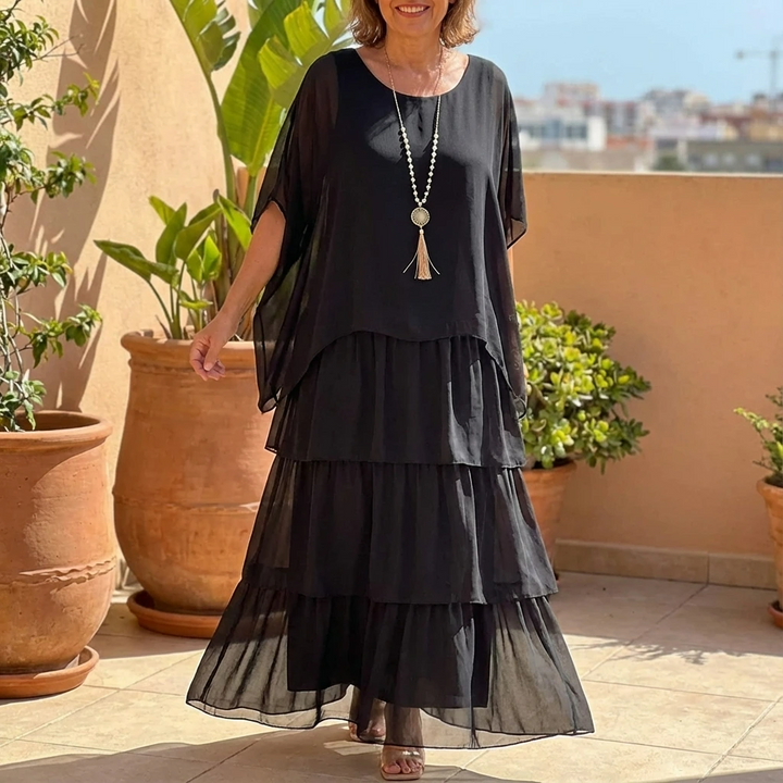 Women's Spring Layered Maxi Dress