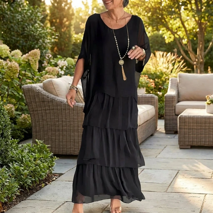Women's Spring Layered Maxi Dress