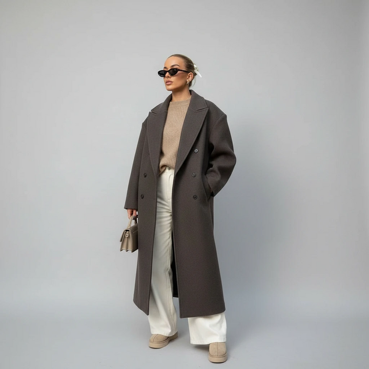 Marlette Longline Winter Coat | Elegant Oversized Outerwear