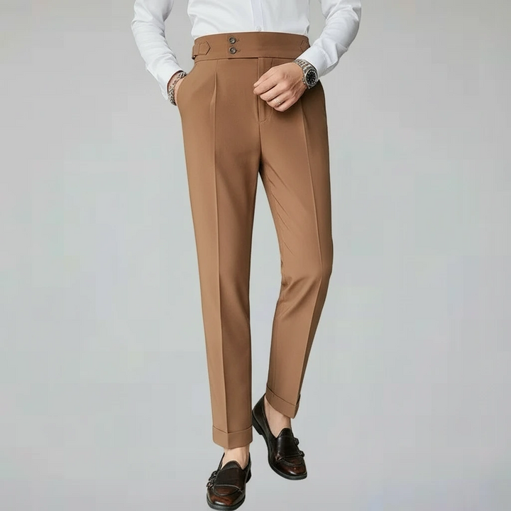 Lorian Tailored Pleated Trousers | Men’s Modern Formal Wear