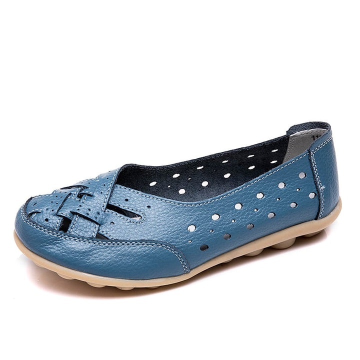 Aralyn | Casual Perforated Flat Shoes - LXNDON