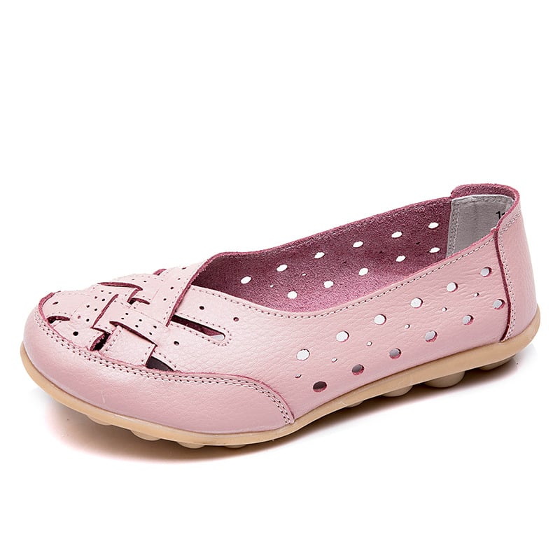 Aralyn | Casual Perforated Flat Shoes - LXNDON