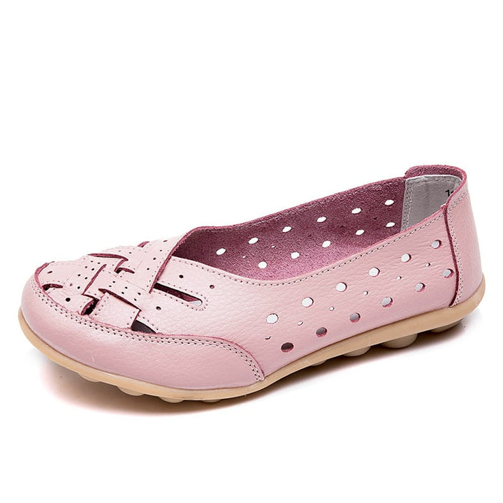 Aralyn | Casual Perforated Flat Shoes - LXNDON